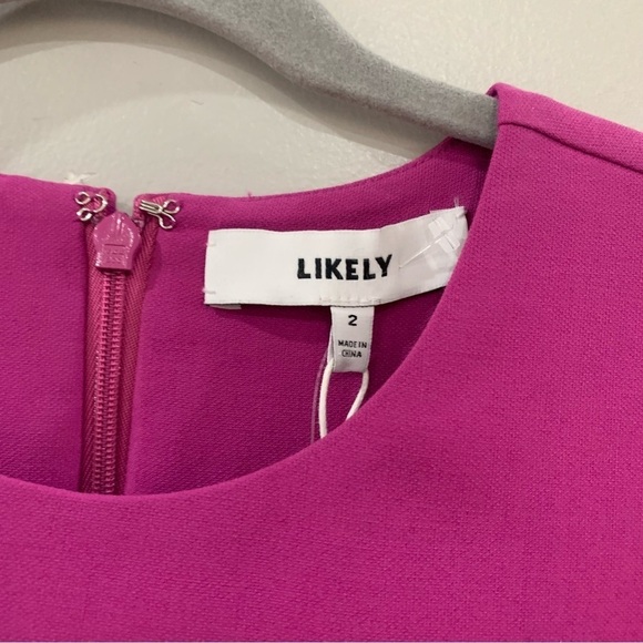 NWT Likely Dress Beckett Mini Fluted in Deor Magenta - Picture 4 of 6